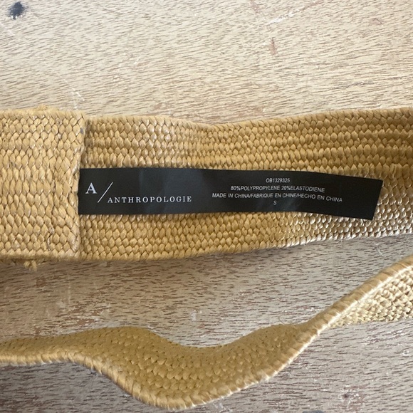 Anthropologie Raffia Stretch Belt - Picture 3 of 9